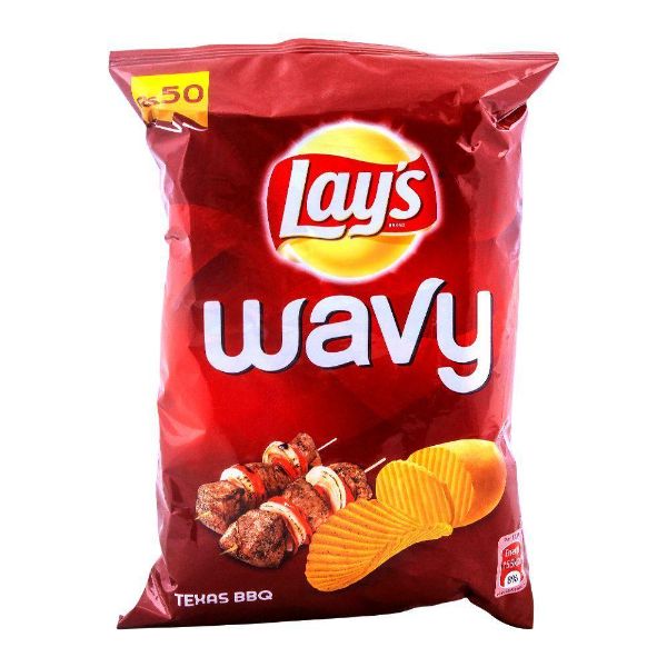 Lays Wavy Texas Bbq 64 Gm