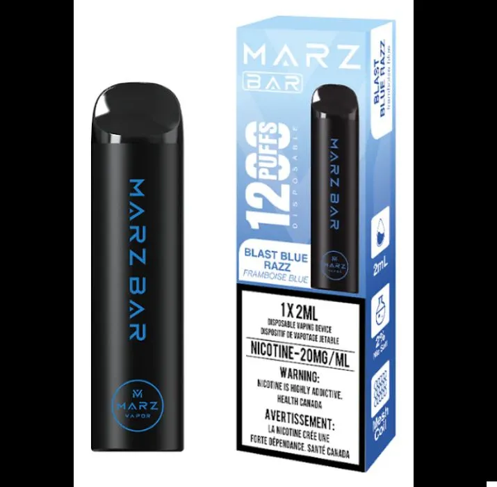 MARZ BAR 1200 BLAST BLUE RAZZ