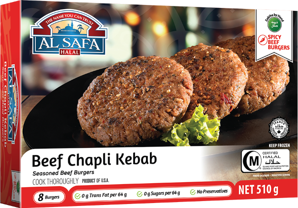 Al Safa Beef Chapli Kabab 12 X 510gm