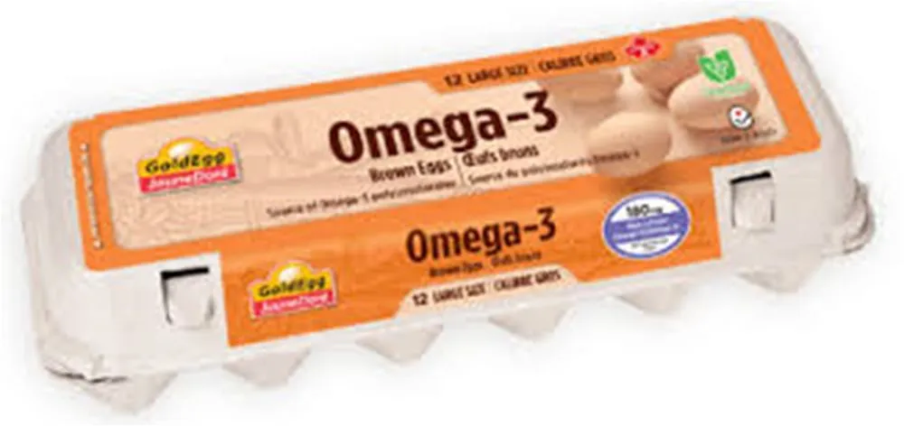 Goldegg Egg Large Brown Omega3 12/pk