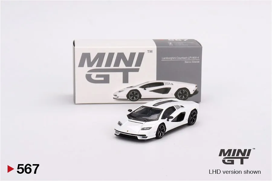 MINI GT | LAMBORGHINI COUNTACH LPI 800-4 | BIANCO SIDERALE