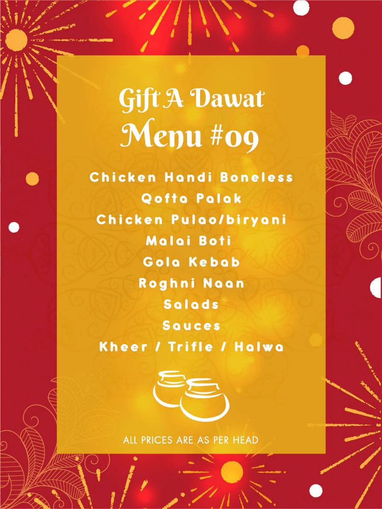 Menu 9 - Gift A Dawat