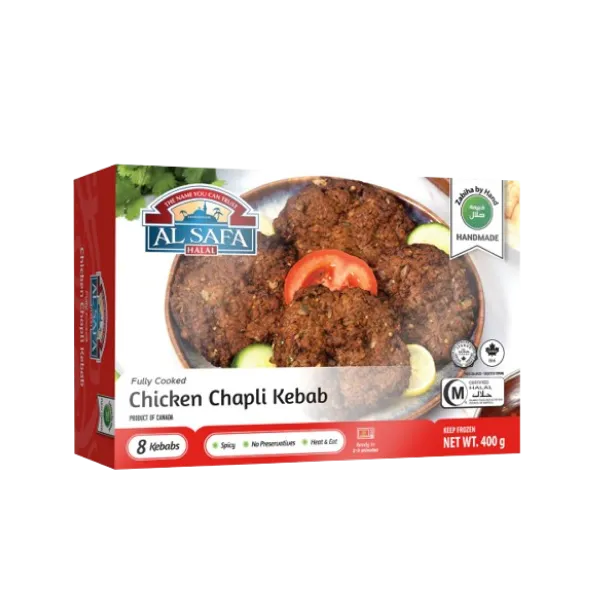 Alsafa Chicken Chapli Kebab Fully Cooked 8pieces 400g