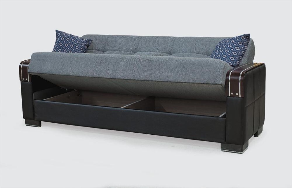 Palu Grey 3-Seater Sofa Bed