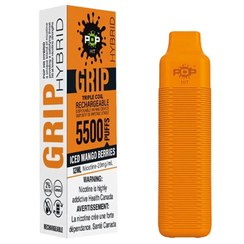 POP HIT GRIP 5500  ICED MANGO BERRIES