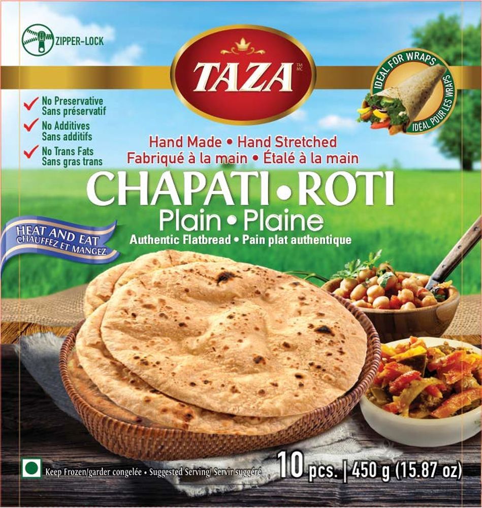 Taza Chapati Plain 10pcs