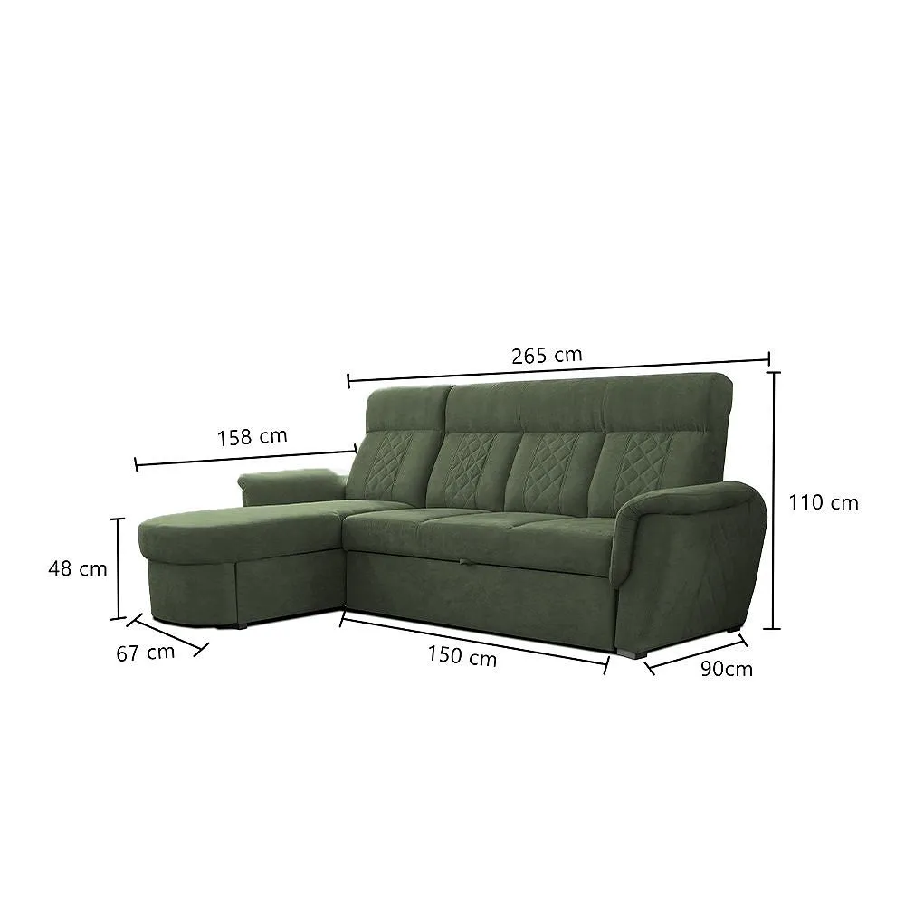 Luzon Green Sofa Bed