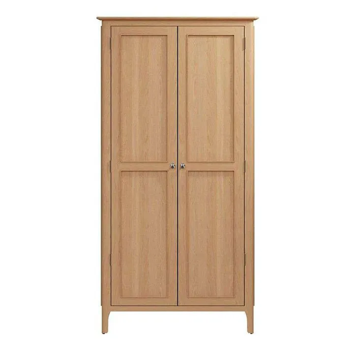 Hamel Oak 2 Door Wardrobe