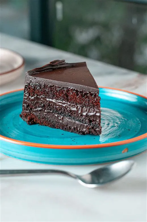 Chocolate Fudge Cake Slice.