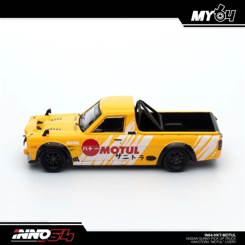 INNO64 | NISSAN SUNNY PICK UP TRUCK HAKOTURA | MOTUL LIVERY