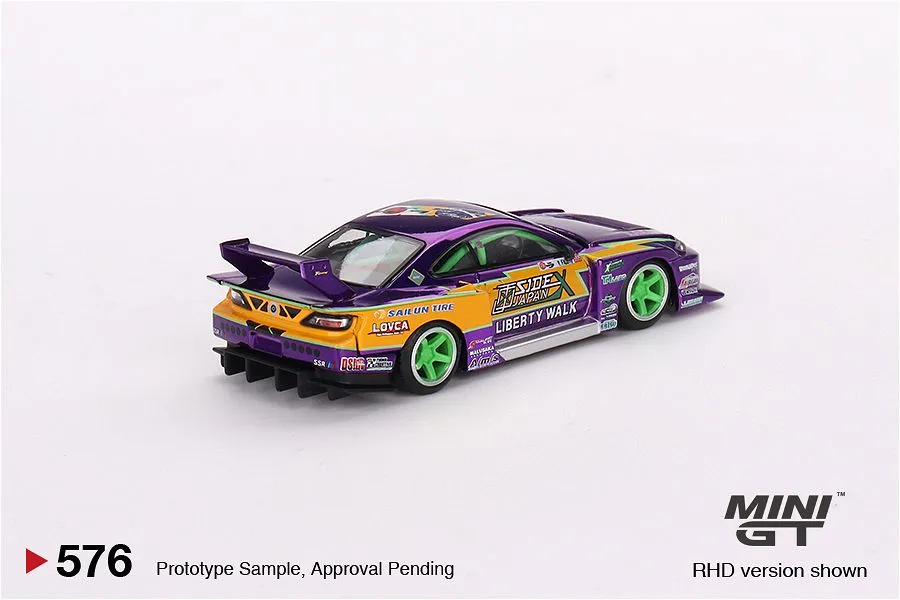 MINI GT | NISSAN SILVIA S15 LB-SUPER SILHOUETTE | #555 2022 FORMULA DRIFT JAPAN