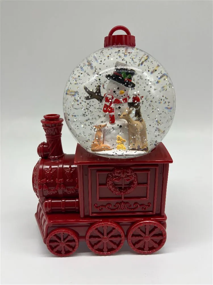 Snowman Train Lantern