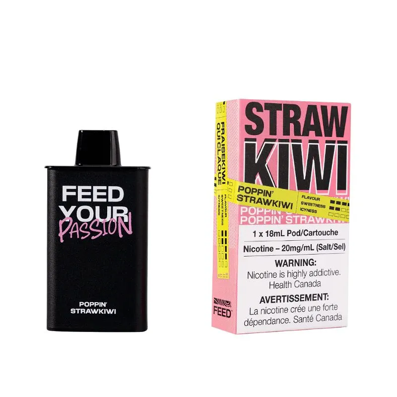 FEED Poppin Strawkiwi POD (9k PUFFs)