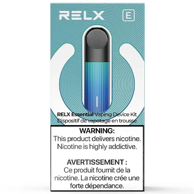 RELX ESSENTIAL VAPING DEVICE KIT (BLUE GLOW)