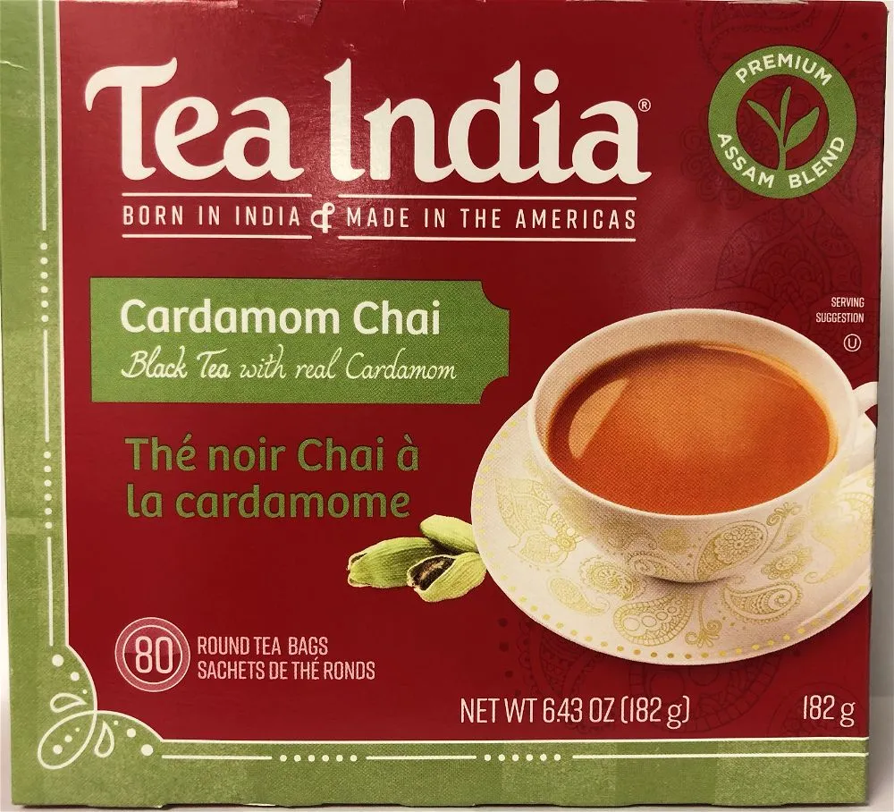 Tea India Cardamom Chai 80Tea Bags 182 G