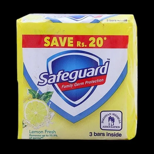 Safeguard Lemon 3Pcs 135Gm