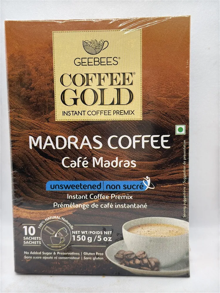 GEEBEE MADRAS COFFEE UNSWEETENED 150G