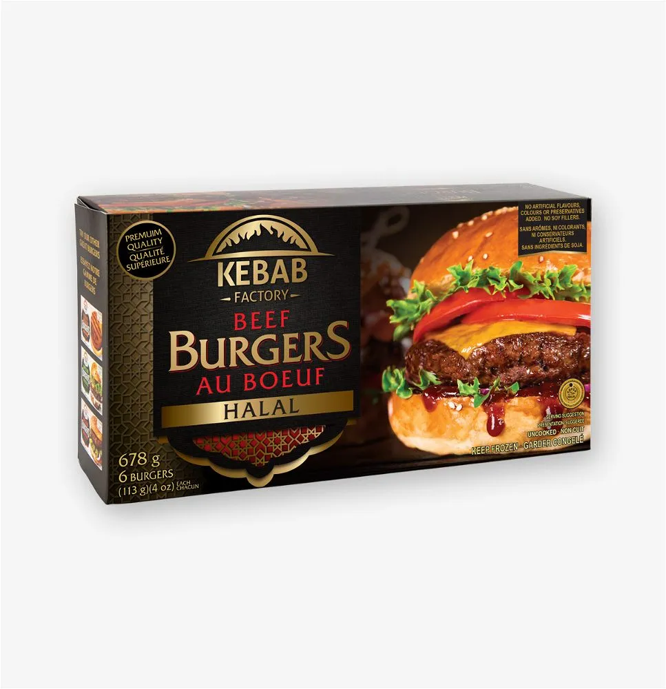 Kebab Factory Beef Burger 6pk 670g