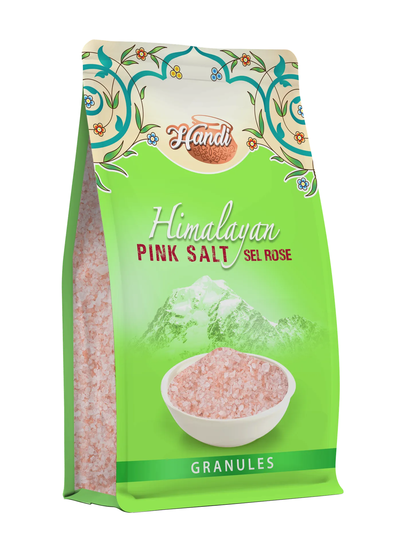 HANDI HIMALAYAN PINK SALT GRAIN POUCH 1KG