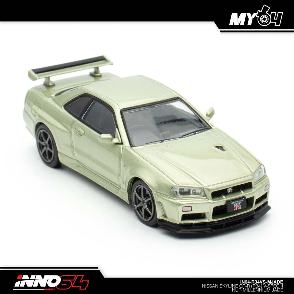 INNO64 | NISSAN SKYLINE GT-R R34 SPEC NUR II | MILLENIUM JADE