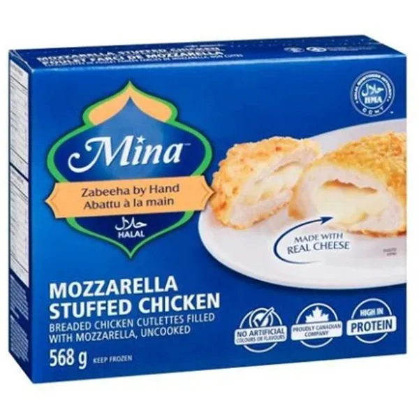 Mina Mozzarella Stuffed Chicken 568gm