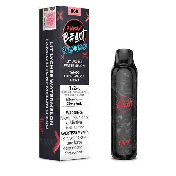 FLAVOUR BEAST 800 FURY ICED  LIT LYCHEE WATERMELON