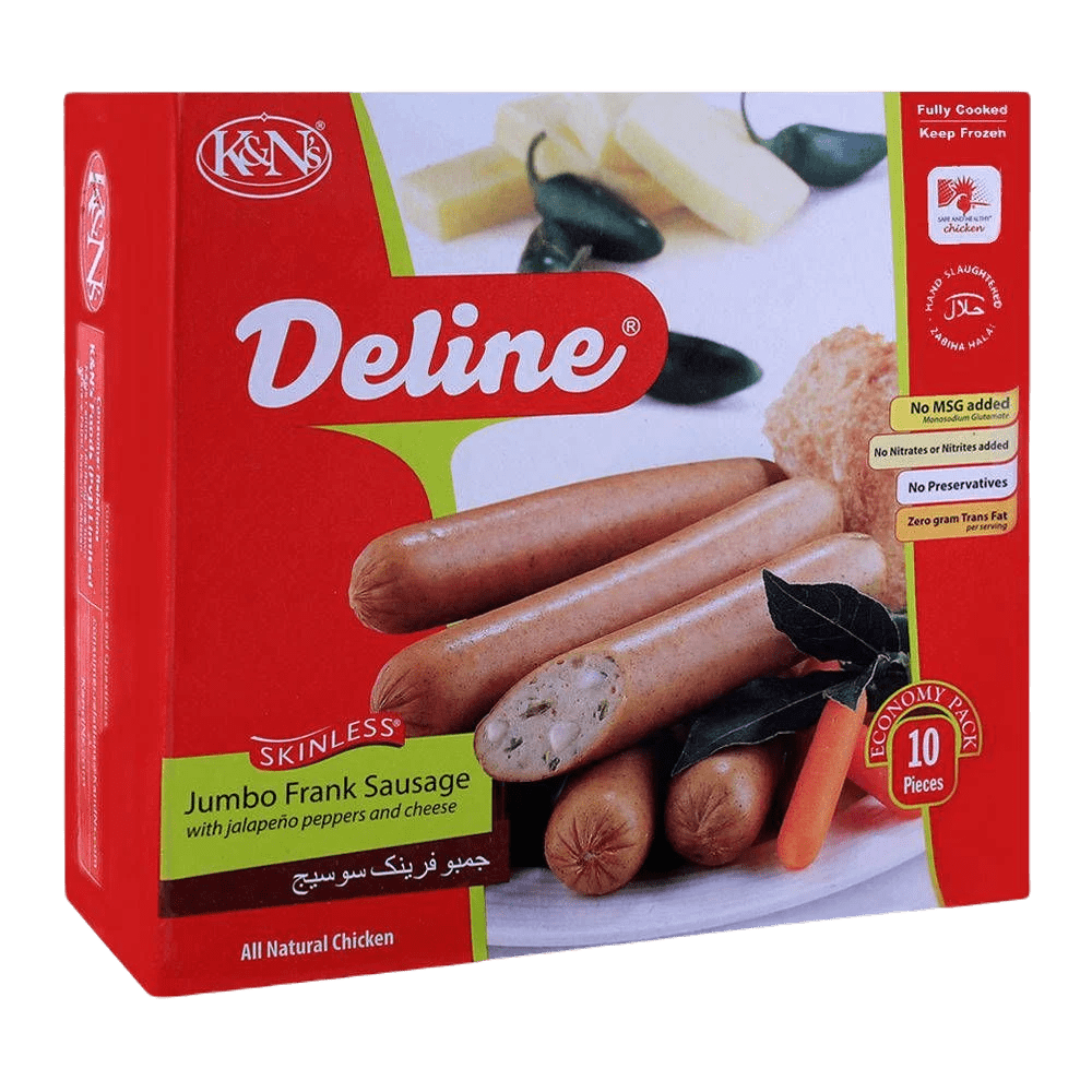 K&n Sausage With Jalapeno Peppers And Cheese 720 Gm (10pcs)