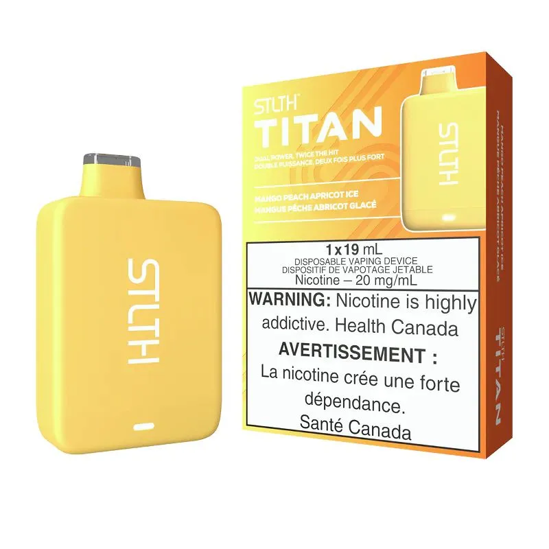 STLTH TITAN PRO 15000 MANGO PEACH APRICOT ICE