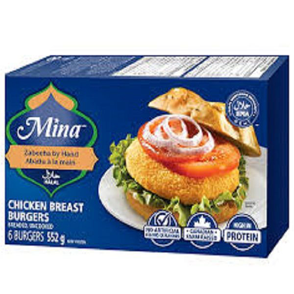 Mina Chicken Breast Burger 552g