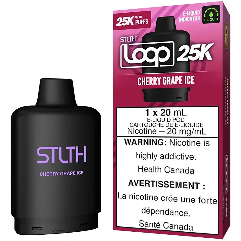 Stlth Loop Pod 25k Cherry Grape Ice