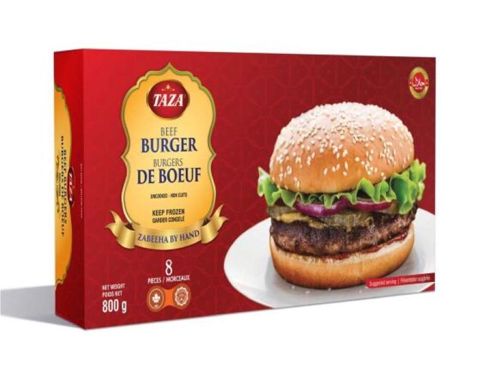 Taza Beef Burger 800gm