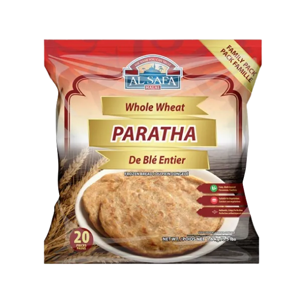 Alsafa Wholewheat Paratha 20pieces 1.6kg