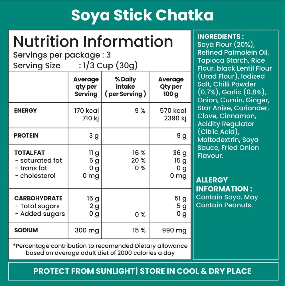 JABSON SOYA STICKS CHINESE CHATKA 180 GM