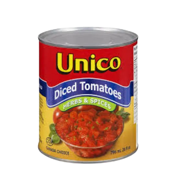 Unico Diced Tomatoes Herbs & Spices 796ml