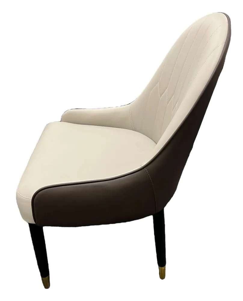 Sihoo Cream And Brown Chair