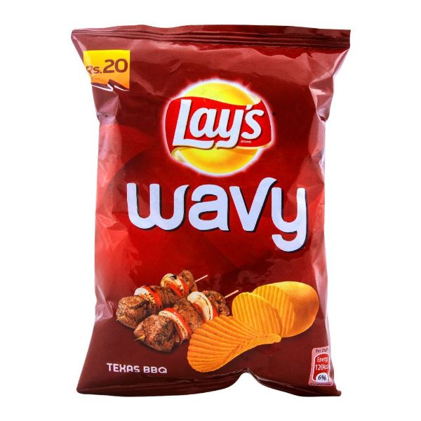 Lays Chips Wavy Texas Bbq 23 Gm