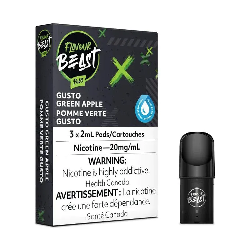 FLAVOUR BEAST POD GUSTO GREEN APPLE