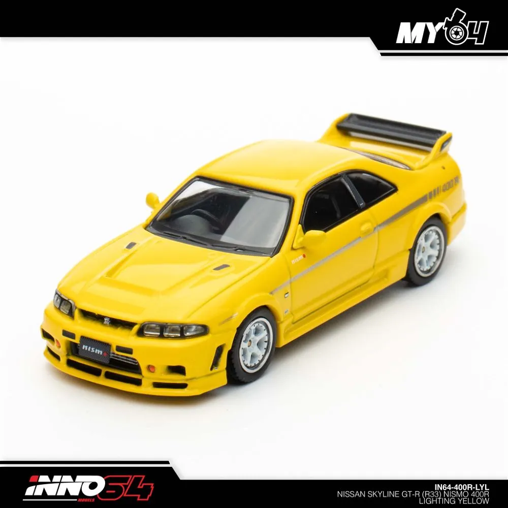 INNO64 | NISSAN SKYLINE GT-R R33 NISMO 400R | LIGHTNING YELLOW