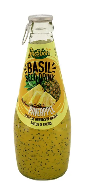 SHERBON BASIL SEED DRINK  PINEAPPLE  290ML