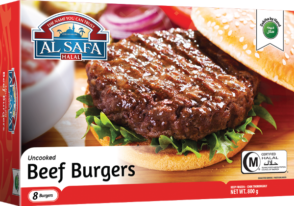 Al Safa Beef Burgers 12 X 800gm