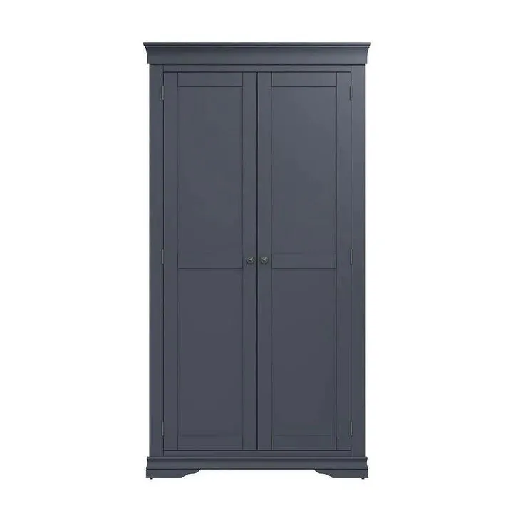 Braziar Dark Grey 2 Door Wardrobe