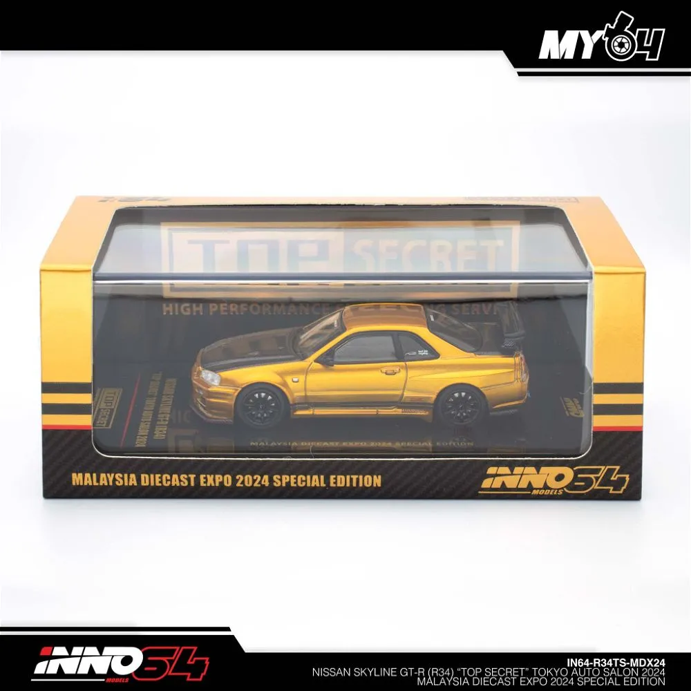 INNO64 | NISSAN SKYLINE GT-R R34 'TOP SECRET' TOKYO AUTO SALON 2024 | MDX 2024 SPECIAL EDITION