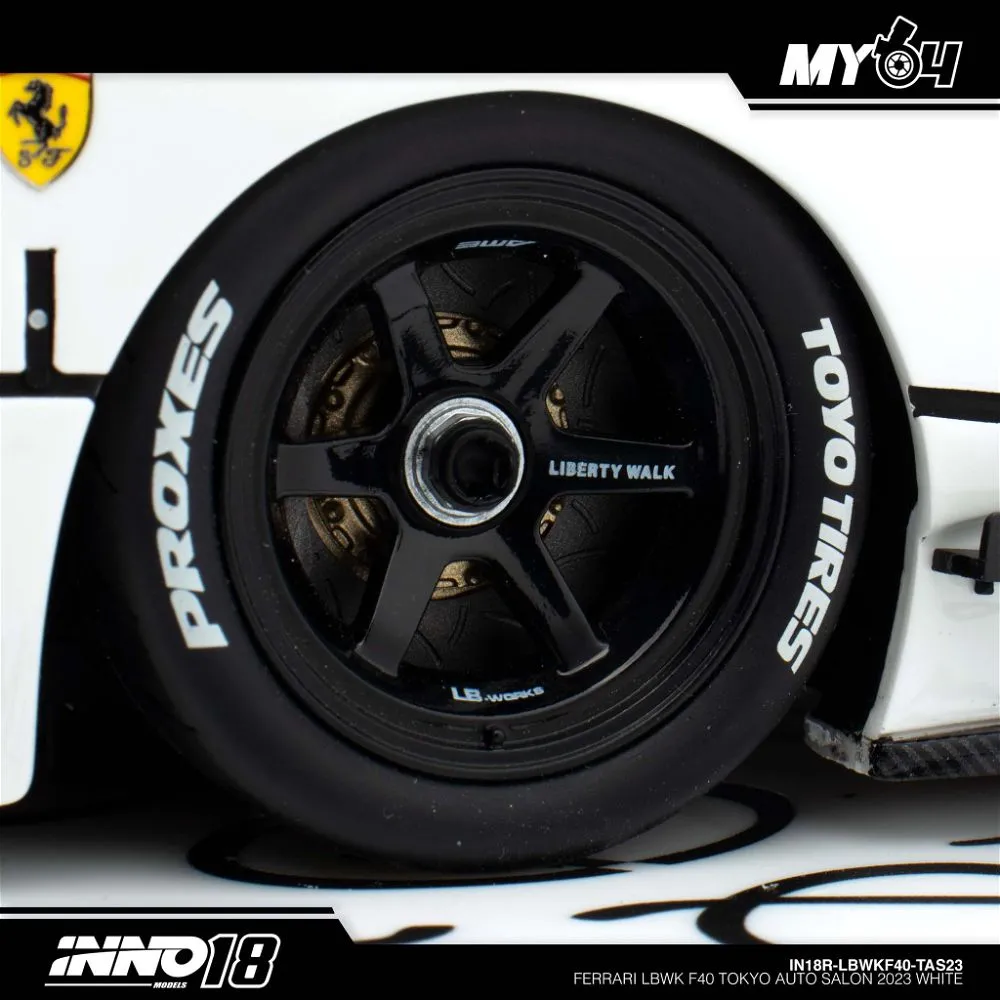 INNO18R | FERRARI LBWK F40 | WHITE