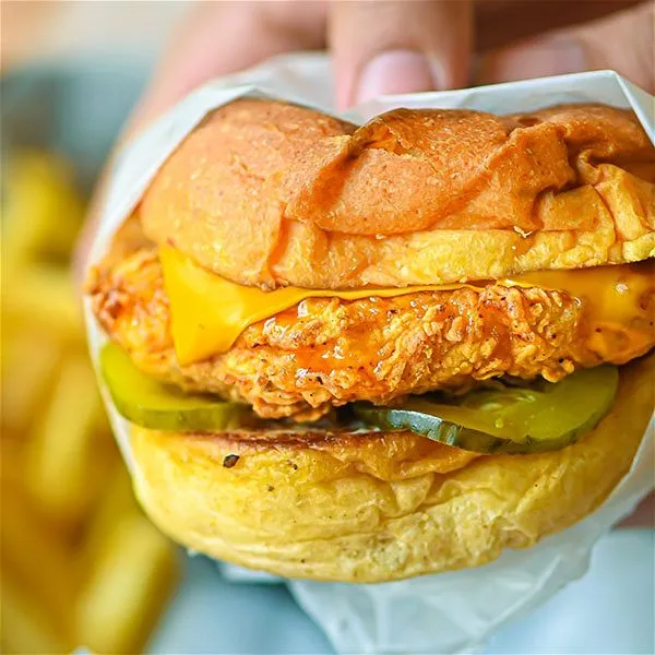 Rina\'s Butter Milk Fried Chicken Sandwich (Cheese)