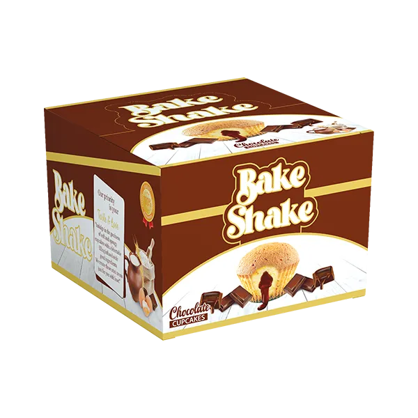 Bake Shake Center Filled Chocolate Cupcake 21.5 Gram (12 Pcs Per Box) - Bake Shake