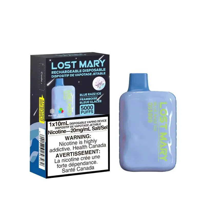 LOST MARY 5000 BLUE RAZZ ICE