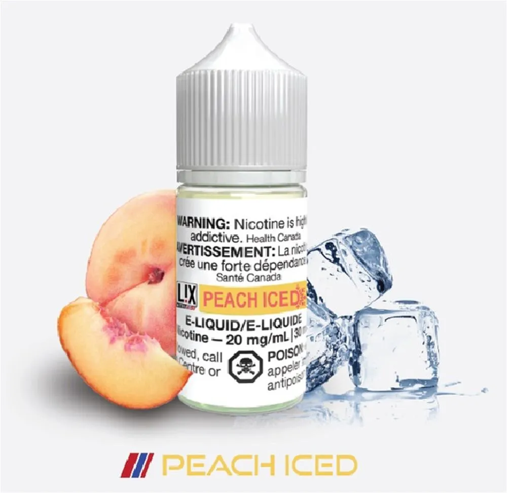 LIX E-liquid PEACH ICED 30ML