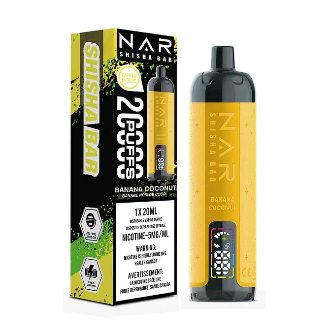 NAR SHISHA BAR 20000 BANANA COCONUT