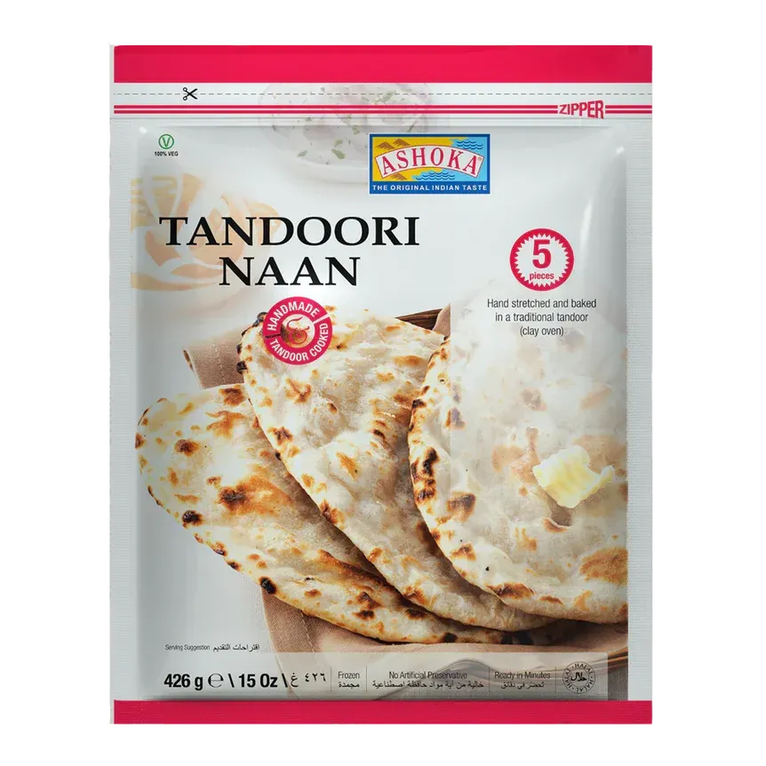 Ashoka Frz Tandoori Naan Plain (5 Pc)