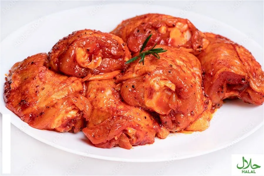 Marinated Chicken Boneless Thigh Tikka (Per Lb)